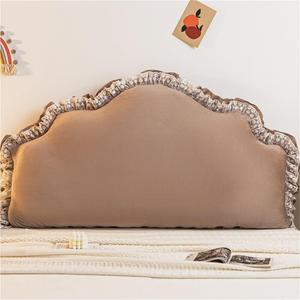 Hveqohls Подушка для изголовья кровати мягкая поясничная коричневая Brown