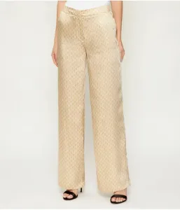 Атласные брюки ELIDA loose fit Marciano Guess, золотой