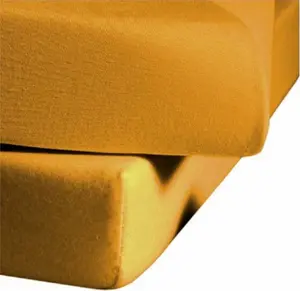 Простыня на резинке Mako Jenny C, цвет солнце 2349, 100 x 220 см Fleuresse