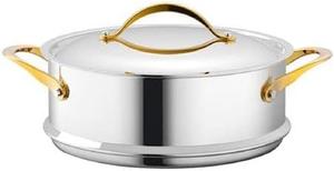 Пароварка NutriChef с крышкой, 7570 мл, серебряный