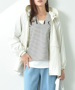 Винтажная блузон с капюшоном и застежкой-молнией Liz