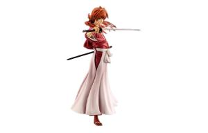 Фигурка kenshin himura gem rurouni kenshin, meiji swordsman romantic tale масштабная 21см MegaHouse