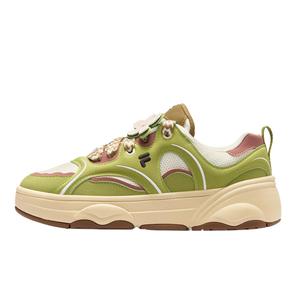 FILA FUSION Кроссовки для танцев WINDROUND DX, лонгборд, низкие, женские, зеленые, белые