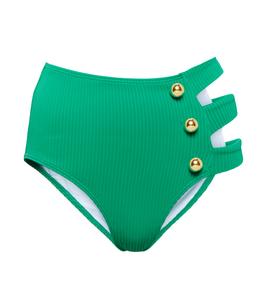 Плавки-бикини Della с вырезом Alexandra Miro, Emerald