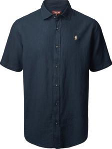 Рубашка на пуговицах классического кроя MCS Fort Worth, сапфировый