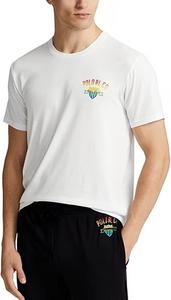 POLO RALPH LAUREN Big & Tall футболка для сна с коротким рукавом и принтом логотипа Polo RL Co, White