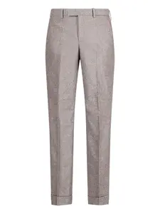 Брюки из смеси шерсти (вирджин) Pt Torino, серый
