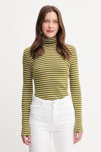 Хлопковый лонгслив United Colors Of Benetton, зеленый