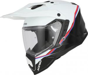 Эндуро-шлем Acerbis assault с графикой, White/Black