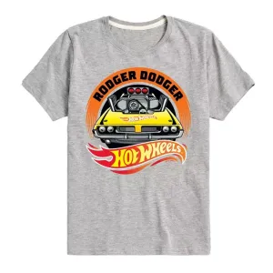 Футболка с принтом Роджера Доджера для мальчиков 8-20 лет Hot Wheels, серый