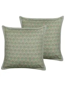 Декоративная подушка Beliani 2er Set Deko PICTUS, зеленый