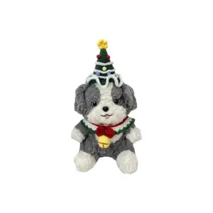 Плюшевая кукла милый щенок бордер-колли высота 23см PUDOWRABBIT