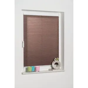 Плиссе Klemmfix Pisa защита от света без сверления, с эффектом мятых складок K-Home, Mokka