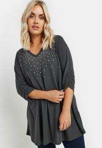 Базовая футболка Yours Clothing, темно-серый