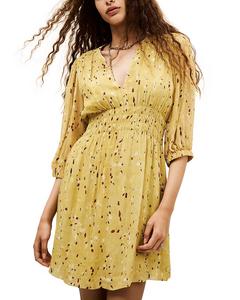 Платье Kanissa со сборкой на талии ba&sh, желтый