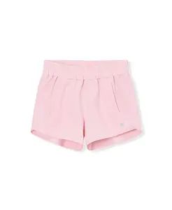 Шорты активные Big Girls Plus Stretch Woven с эластичной тканью Lands' End, розовый