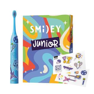 Звуковая зубная щетка синяя, 1 шт. Smiley Junior