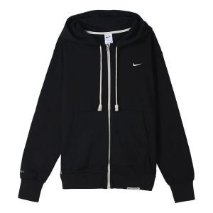 Куртка Men's Nike Solid Color Printing Logo Zipper Hooded Running Gym Jacket Black, черный