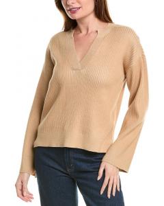 История дизайна Плетеный свитер Design History, коричневый