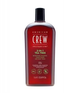 Шампунь для волос American Crew Hair Care & Body 3in1 Tea Tree, 1000 ml