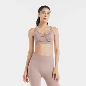 Женский спортивный топ Decathlon для низкой интенсивности бесшовной серии