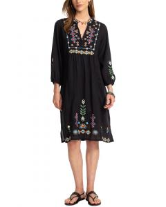 Платье Джонни было Джози Johnny Was, черный