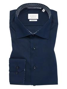 Рубашка с длинными рукавами темно-синего цвета Eterna