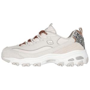 Кроссовки Lifestyle женские с низким верхом светло-серый/золотистые с металлическим оттенком Skechers