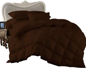 BesBedding Комплект постельного белья из длинноволокнистого хлопка плотностью 500 г/м² в шоколадном цвете Chocolate