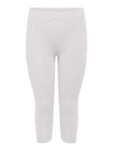 ONLY Carmakoma Короткие леггинсы 3/4, эластичные брюки больших размеров CARTIME, белые
