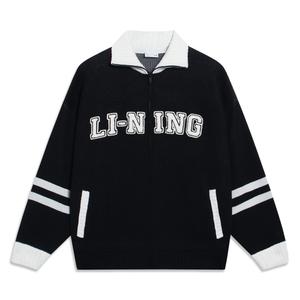 Коллекция Sports Life свитер унисекс черный Lining, черный