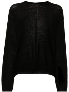 Rick Owens шерстяной джемпер с декоративными швами, черный