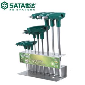 SATA Tools, набор из 9 шестигранных ключей с Т-образной шаровой головкой 09117
