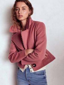 Вельветовая куртка байкера с длинным рукавом и отделкой строчкой Boden