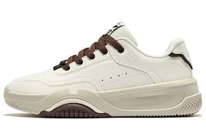 Кеды, скейтборд обувь женская низкая микрокристаллическая белый кофе Erke