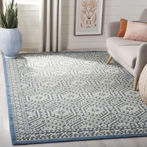 Ковер SAFAVIEH, 183 x 275 см, Paseo Collection, Blue, ручной вязки из шерсти и хлопка, идеален для помещений с высокой проходимостью в гостиной, спальне (PSO426C)