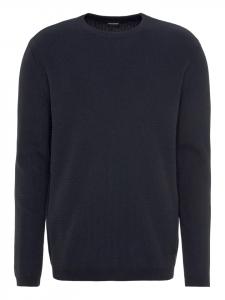 Темно-синий вязаный свитер Bruno Banani