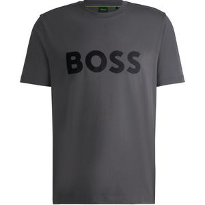 Футболка из хлопка HUGO BOSS, темно-серый