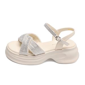 Сандалии с одним ремешком женские ZHR, Beige