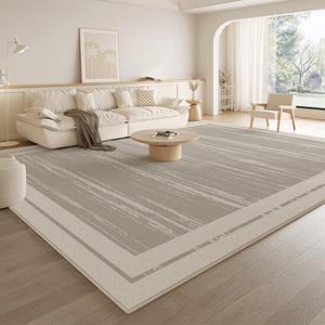 Budis Ковер 300х400 см для гостиной/спальни, светлый люкс, кремовый, плюшевый, китайский стиль, водостойкий, моющийся