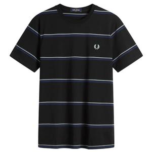 Футболка в тонкую полоску Fred Perry, черный