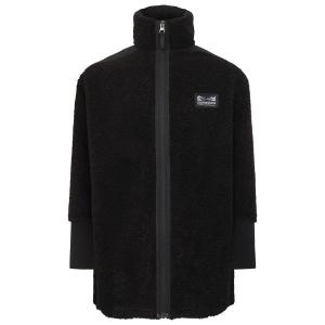 Детская длинная флисовая куртка Ampere с молнией на всю длину Didriksons, черный