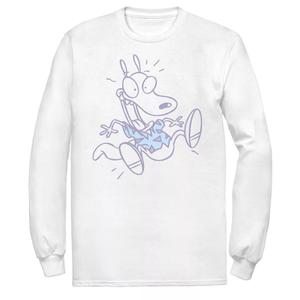 Мужская футболка Rocko's Modern Life Pop Outline с длинными рукавами Licensed Character