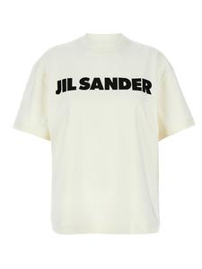 Футболка с принтом логотипа JIL SANDER, черный