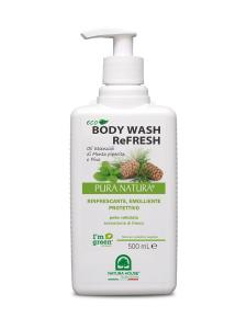 Pura Natura Eko Body Wash Refresh Гель для ванны с ароматом сосны и мяты 500 мл Inne