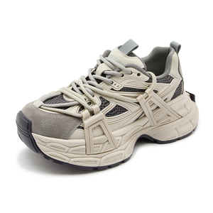 Низкие, износостойкие, массивные кроссовки для женщин JIETEGONGYANG, Gray
