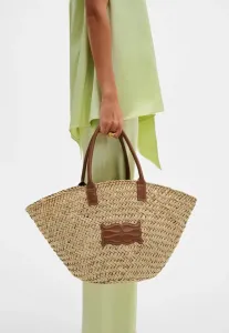 Большая сумка-тоут с монограммой Malina, Cognac