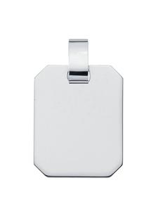 Adeliás Подвеска с гравированной пластиной из серебра 925 пробы