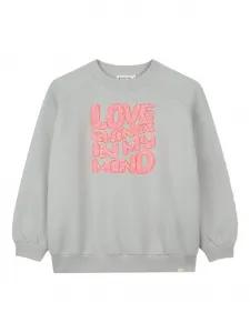 Толстовка с надписью Love Billieblush, серый