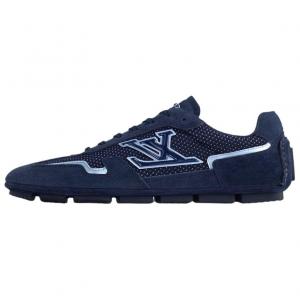 LOUIS VUITTON Кроссовки Rally Low Top Thin Sole, повседневные мужские, синие